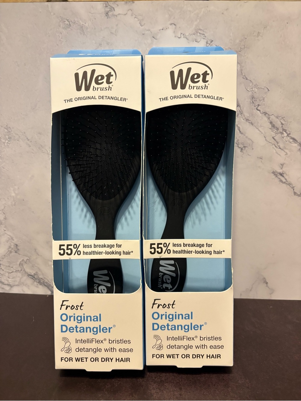Wet Brush Frost Original Detangler - Black (x2)